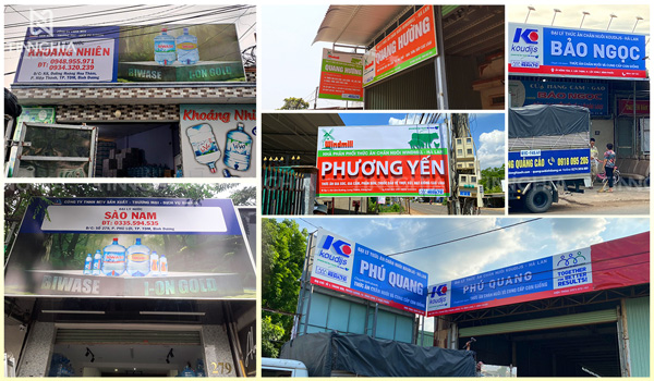 Thi công bảng hiệu chuỗi hệ thống tiết kiệm