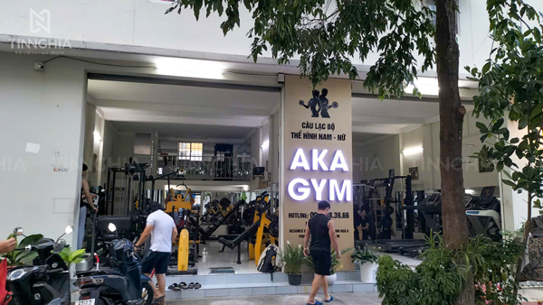 Làm bảng hiệu alu phòng gym Bình Dương