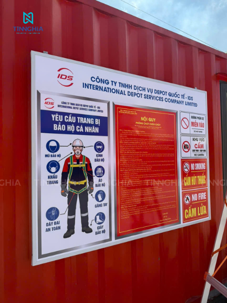 TÍN NGHĨA GIA CÔNG BẢNG CẢNH BÁO CHO NHÀ XƯỞNG IDS