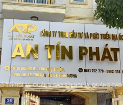 Bảng Hiệu Alu Chữ Nổi Inox