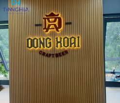 Chữ nổi gắn led sáng chân