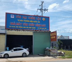 Bảng hiệu tôn sóng