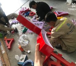 Thiết kế chữ nổi inox mica tại Phú Giáo