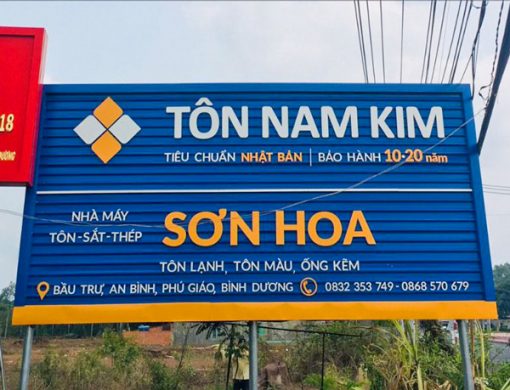 LÀM BIỂN QUẢNG CÁO BẰNG TÔN THUẬN AN