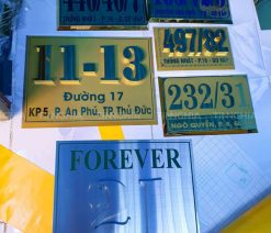 biển inox vàng xước Tân Uyên