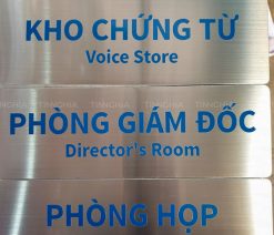 Biển inox vàng xước Tân Uyên