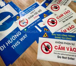 Làm biển báo thi công Bình Dương