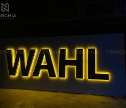 Chữ inox vàng gương sáng chân