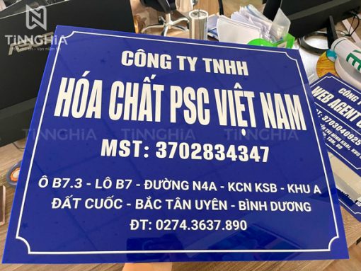 Bảng hiệu mica Bến Cát