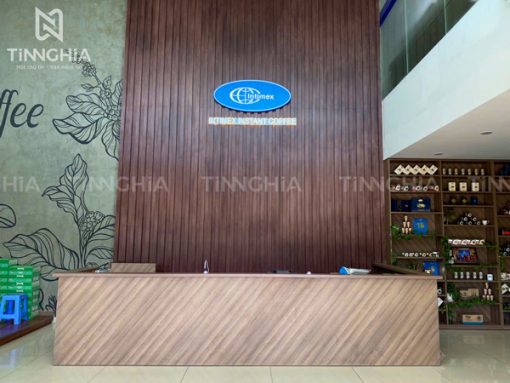 Làm chữ inox LED hắt sáng chân đẹp
