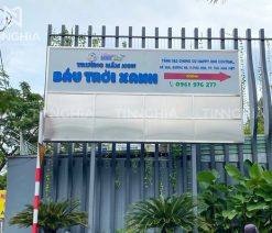 Bảng hiệu trường học chữ nổi inox