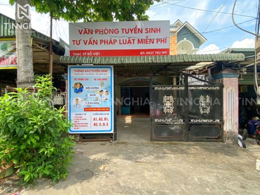 Biển bạt khung sắt Thủ Dầu Một