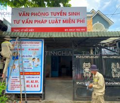 Biển khung sắt căng bạt giá rẻ