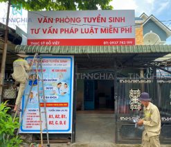 Biển bạt khung sắt Thủ Dầu Một