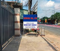 Làm biển công ty bằng alu Bình Dương