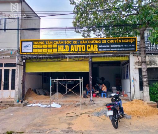 Bảng hiệu tôn sóng chữ nổi Dĩ An