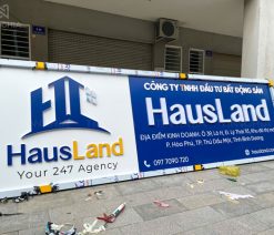 Biển quảng cáo bất động sản bằng alu