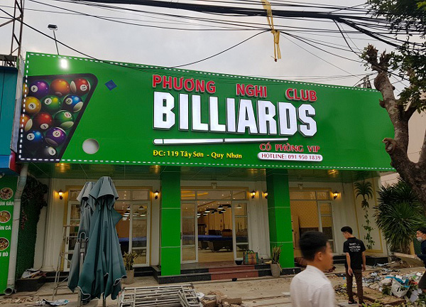 Làm bảng hiệu bida Bình Dương