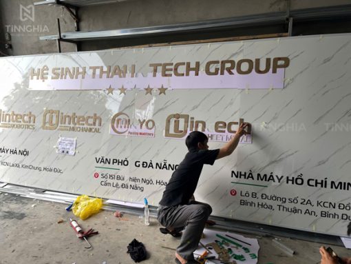 Làm bảng hiệu vân đá pvc Thủ Dầu Một