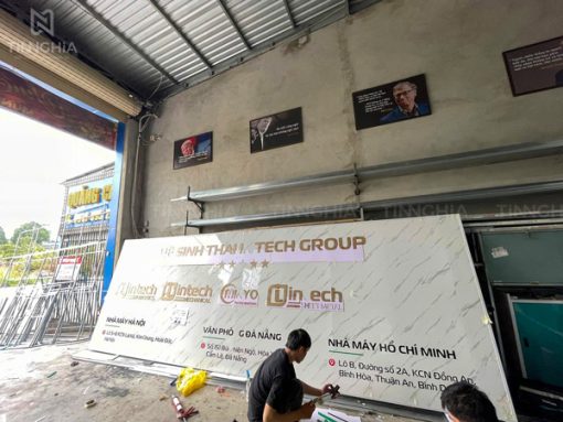 Làm bảng hiệu vân đá pvc Thủ Dầu Một