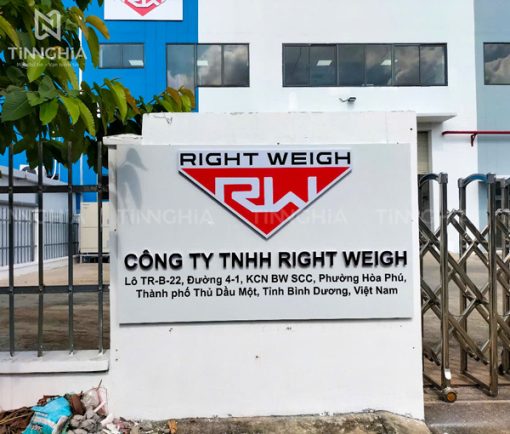 Làm biển công ty bằng alu Bình Dương