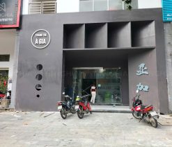 Làm chữ inox bạc xước logo bảng hiệu công ty