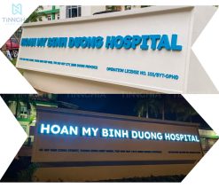 Làm bảng hiệu chữ inox TPHCM