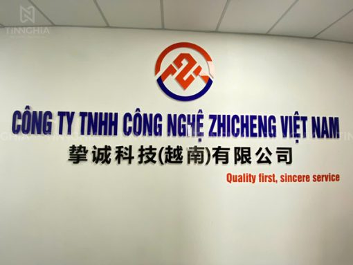 Logo chữ nổi gắn tường đẹp