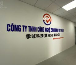 Logo chữ nổi gắn tường đẹp