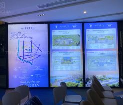 Hộp đèn bạt nhét cạnh không viền