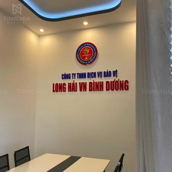 Logo chữ nổi văn phòng Thuận An