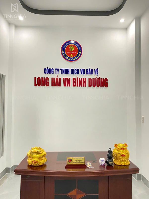 Logo chữ nổi văn phòng Thuận An