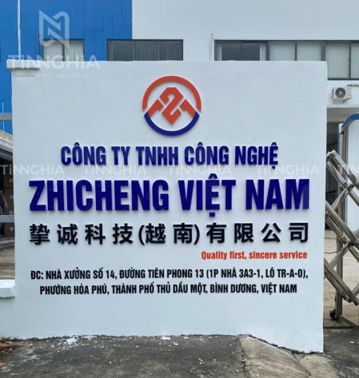 làm bảng hiệu nhà xưởng Thủ Dầu Một