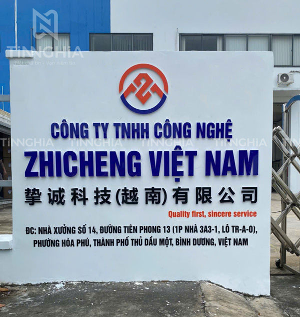 làm bảng hiệu nhà xưởng Thủ Dầu Một