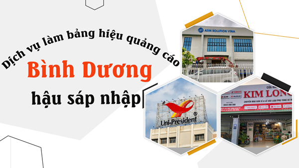 Dịch vụ làm bảng hiệu quảng cáo Bình Dương