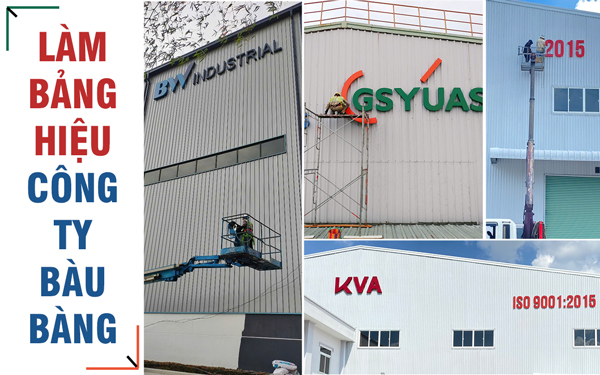 Làm Bảng Hiệu Công Ty Bàu Bàng – Nhà Máy KCN Bàu Bàng Mở Rộng