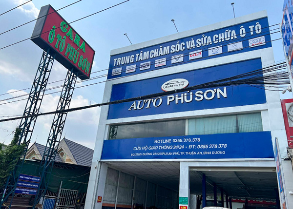 Làm Bảng Hiệu Gara Ô Tô Đẹp Ở Bình Dương