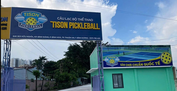 Làm bảng hiệu sân pickleball Bình Dương