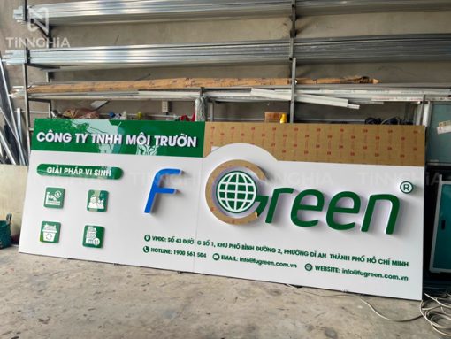 Bảng hiệu alu chữ nổi LED Tân Uyên