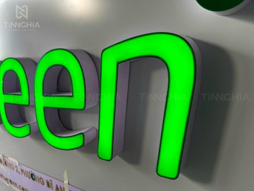 Bảng hiệu alu chữ nổi LED Tân Uyên