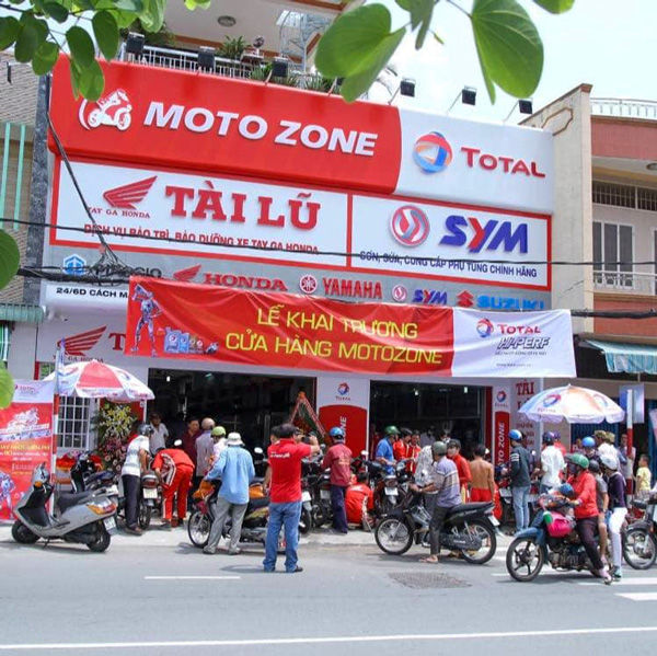 Mẫu bảng hiệu cửa hàng xe máy Bình Dương