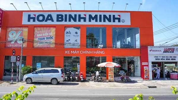 Mẫu bảng hiệu cửa hàng xe máy Bình Dương