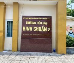 Bảng hiệu trường học chữ nổi inox