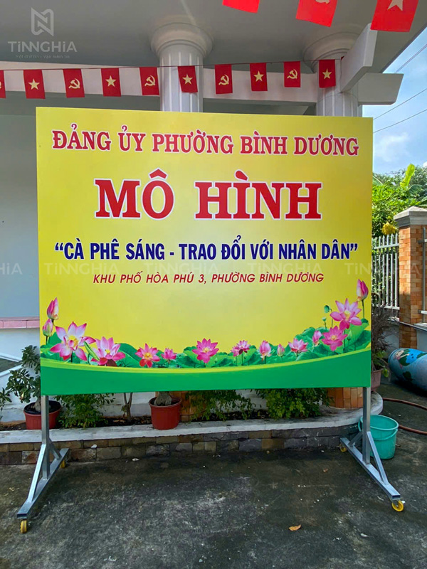 Làm bảng hiệu alu văn phòng khu phố