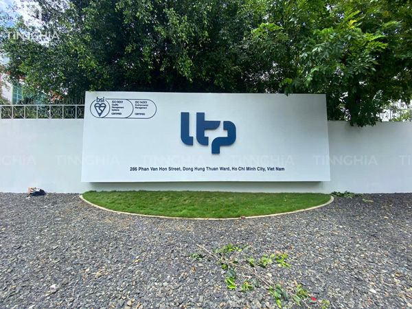 Dự án thay địa chỉ biển hiệu công ty LTP