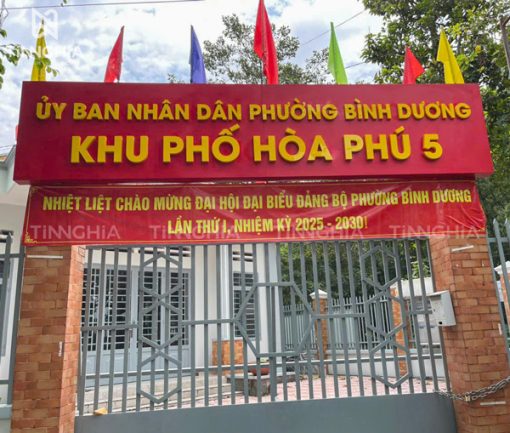 Biển hiệu chữ nổi mica Bình Dương