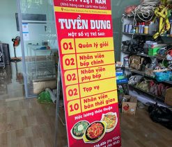 Biển khung sắt căng bạt giá rẻ