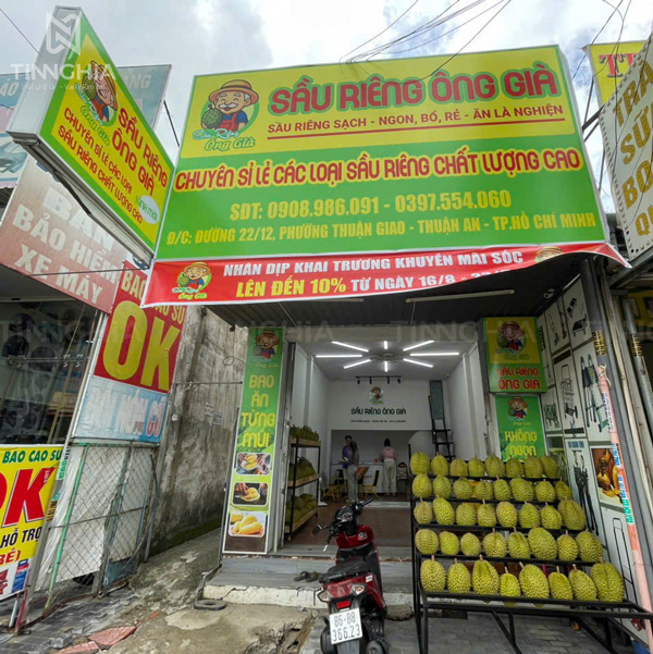 Biển khung sắt căng bạt giá rẻ