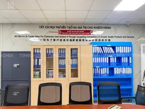 Khẩu hiệu chữ mica dán tường cho văn phòng, nhà xưởng