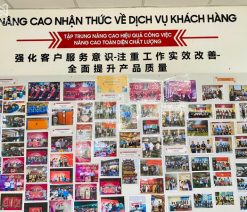 Khẩu hiệu chữ mica dán tường cho văn phòng, nhà xưởng